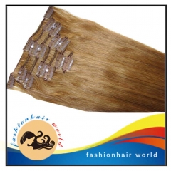 wholesale factory price top quality clip in hair extension